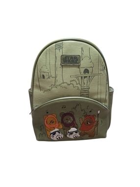 Star Wars Ewok Victory Dance Mini Backpack  BoxLunch exclusive Rare Green